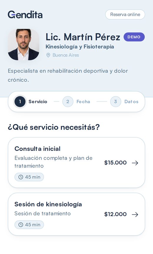 Paso 1: elegir el servicio